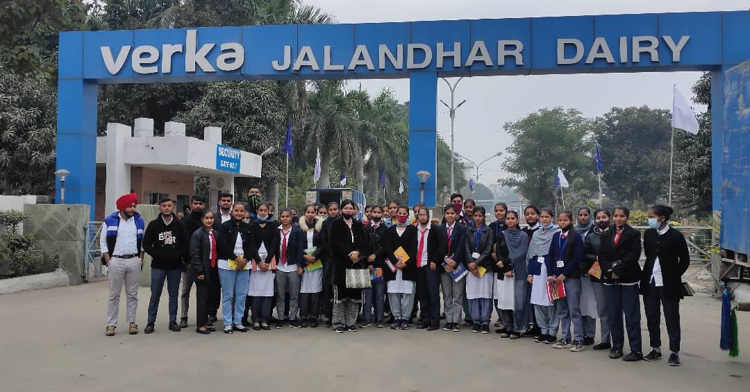 Students visit Verka Milk Plant